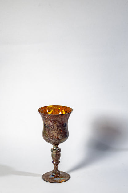 Iridescent Chalice – Lustered Art Glass Goblet
