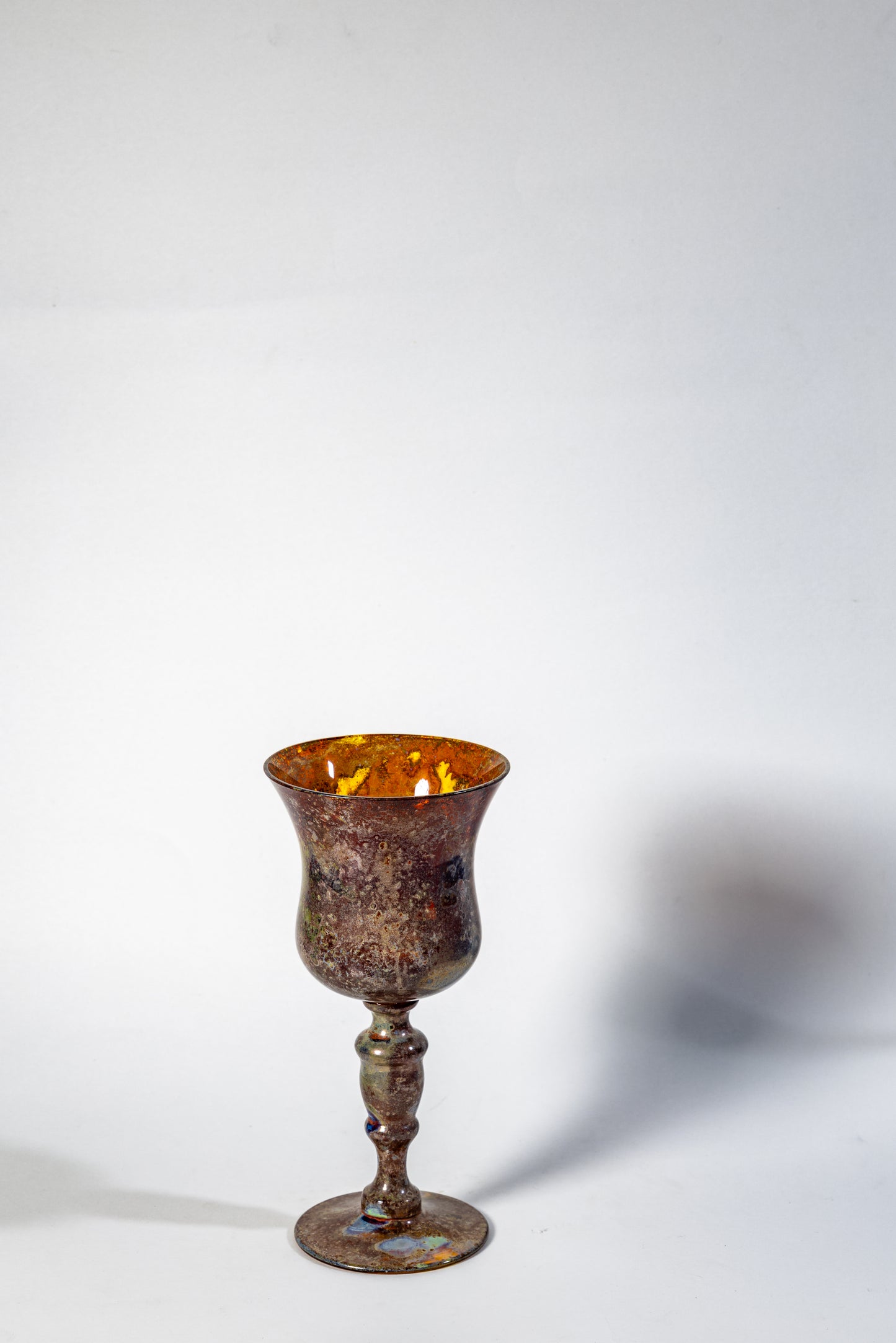 Iridescent Chalice – Lustered Art Glass Goblet