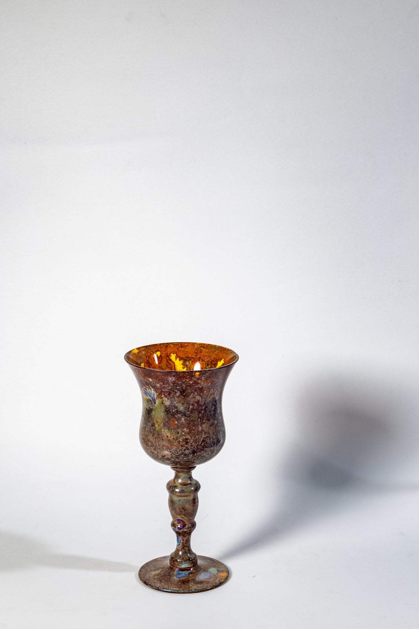 Iridescent Chalice – Lustered Art Glass Goblet