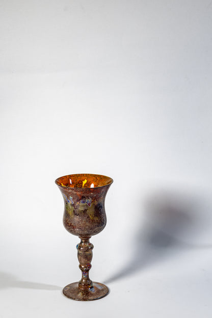 Iridescent Chalice – Lustered Art Glass Goblet