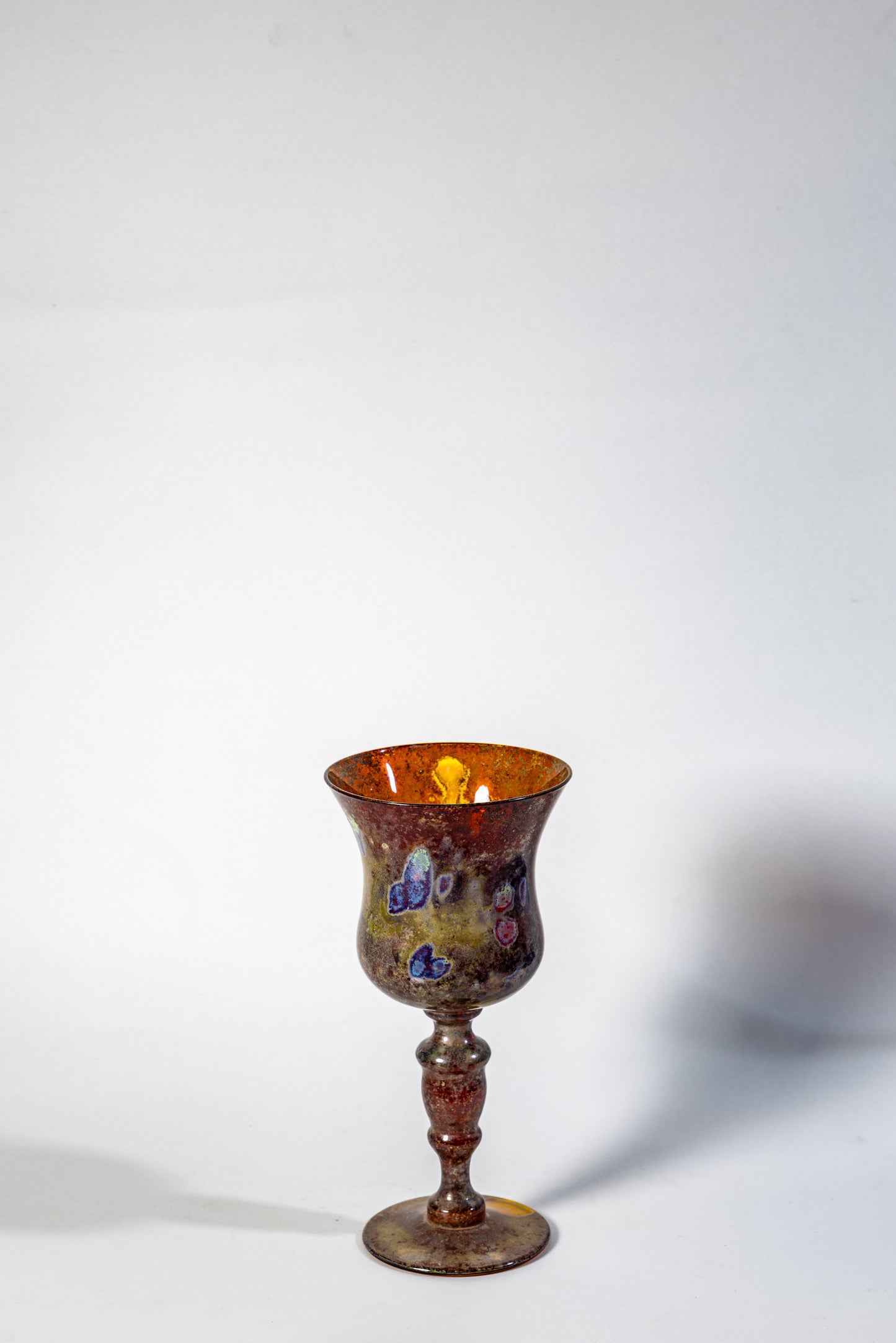 Iridescent Chalice – Lustered Art Glass Goblet