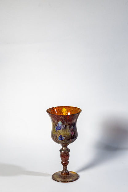 Iridescent Chalice – Lustered Art Glass Goblet