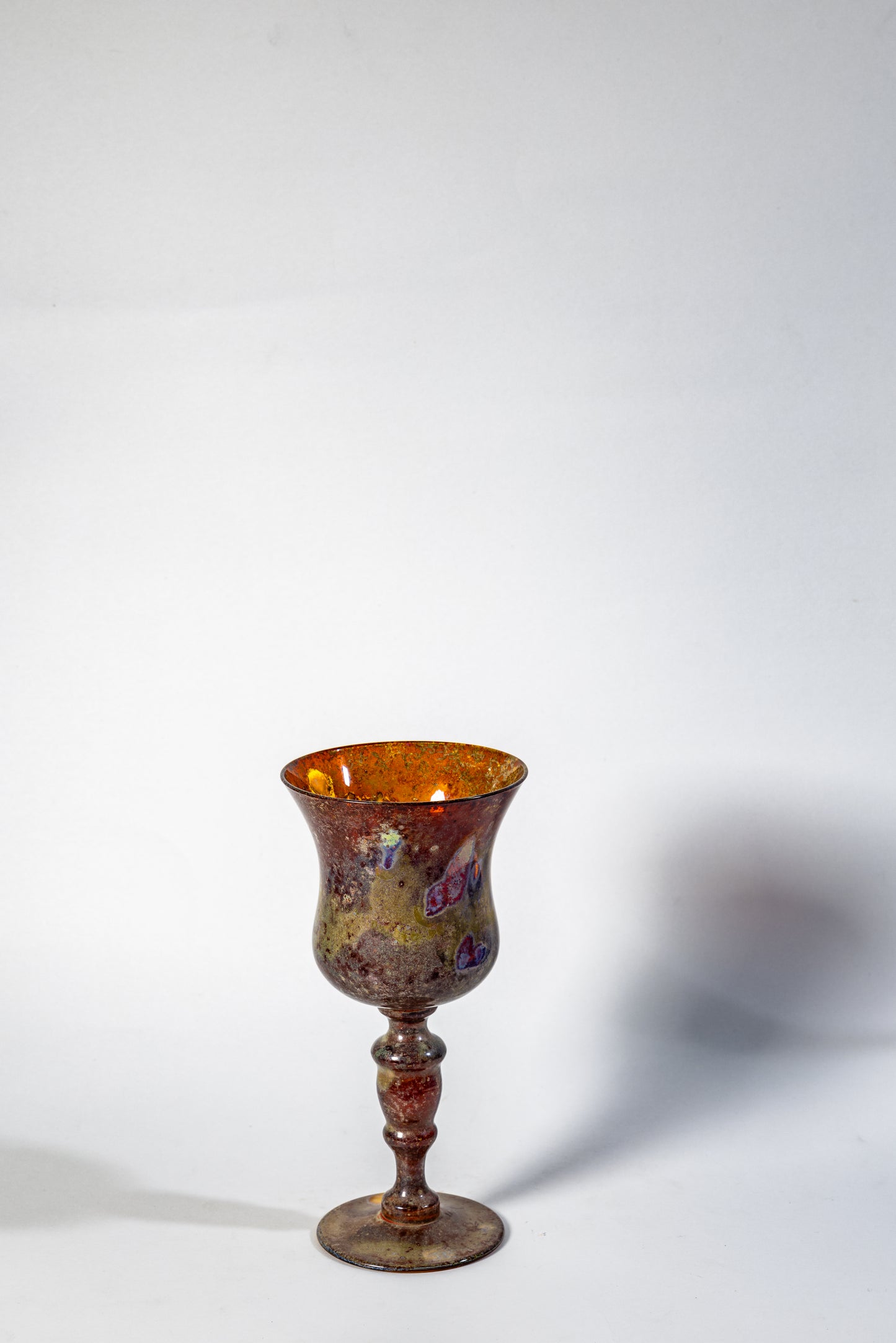 Iridescent Chalice – Lustered Art Glass Goblet