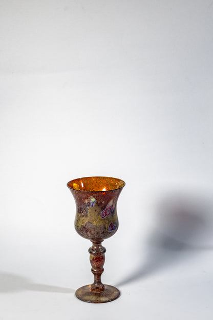 Iridescent Chalice – Lustered Art Glass Goblet