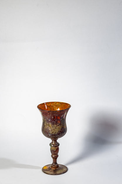 Iridescent Chalice – Lustered Art Glass Goblet