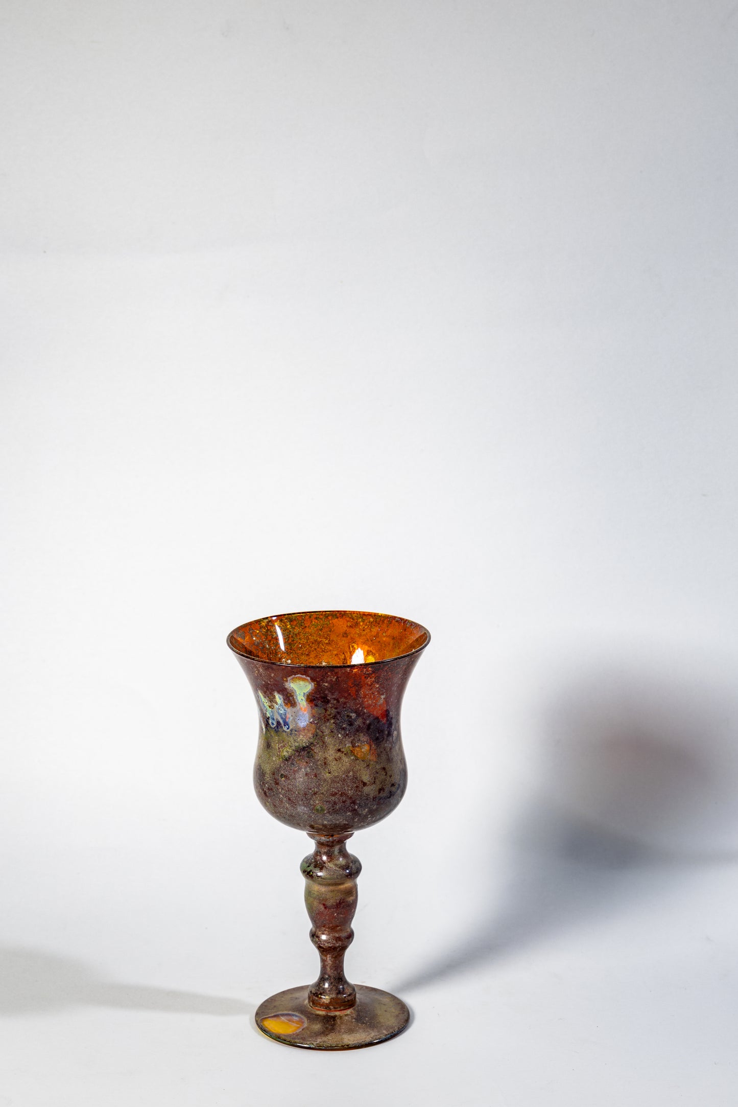 Iridescent Chalice – Lustered Art Glass Goblet