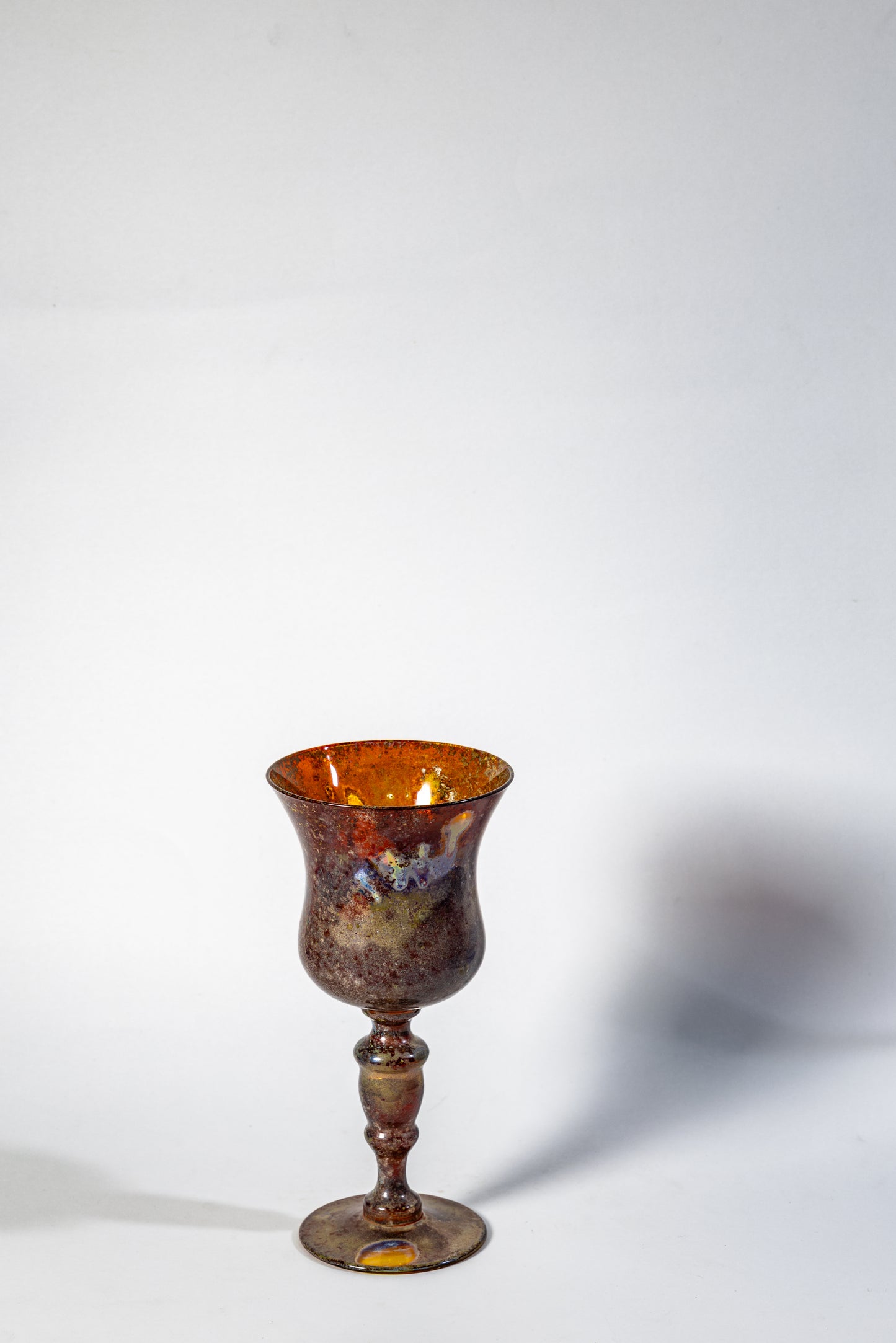 Iridescent Chalice – Lustered Art Glass Goblet