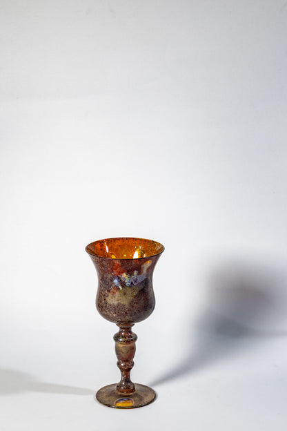 Iridescent Chalice – Lustered Art Glass Goblet