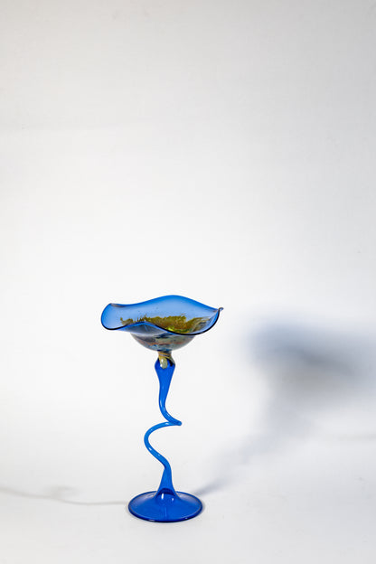 Pair of Lauscha Hand-Blown Glass Candle Holders – Delicate &amp; Decorative · Lightweight Artisan Glass