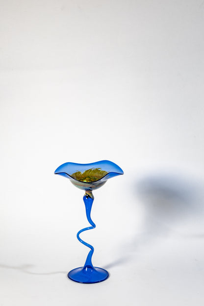 Pair of Lauscha Hand-Blown Glass Candle Holders – Delicate &amp; Decorative · Lightweight Artisan Glass