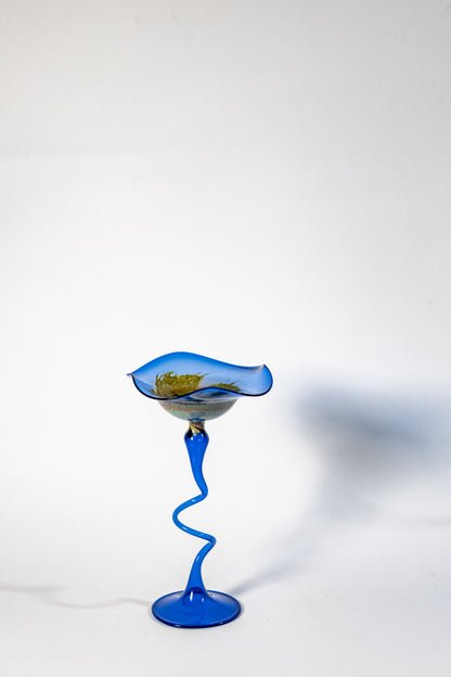 Pair of Lauscha Hand-Blown Glass Candle Holders – Delicate &amp; Decorative · Lightweight Artisan Glass