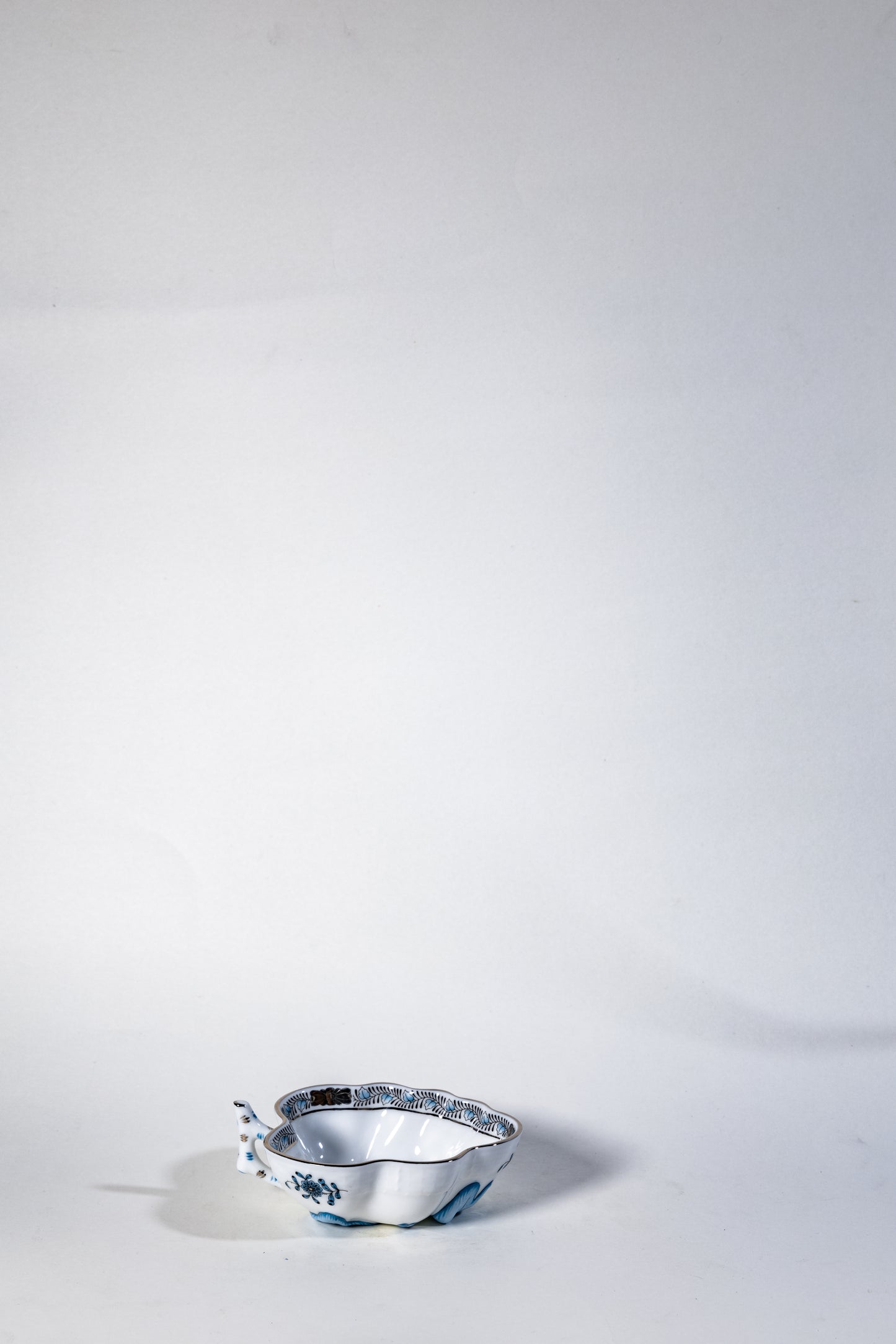 Herend Apponyi Mocha Set for Two – Hand-Painted with Silver Trim, Rare Color Variant