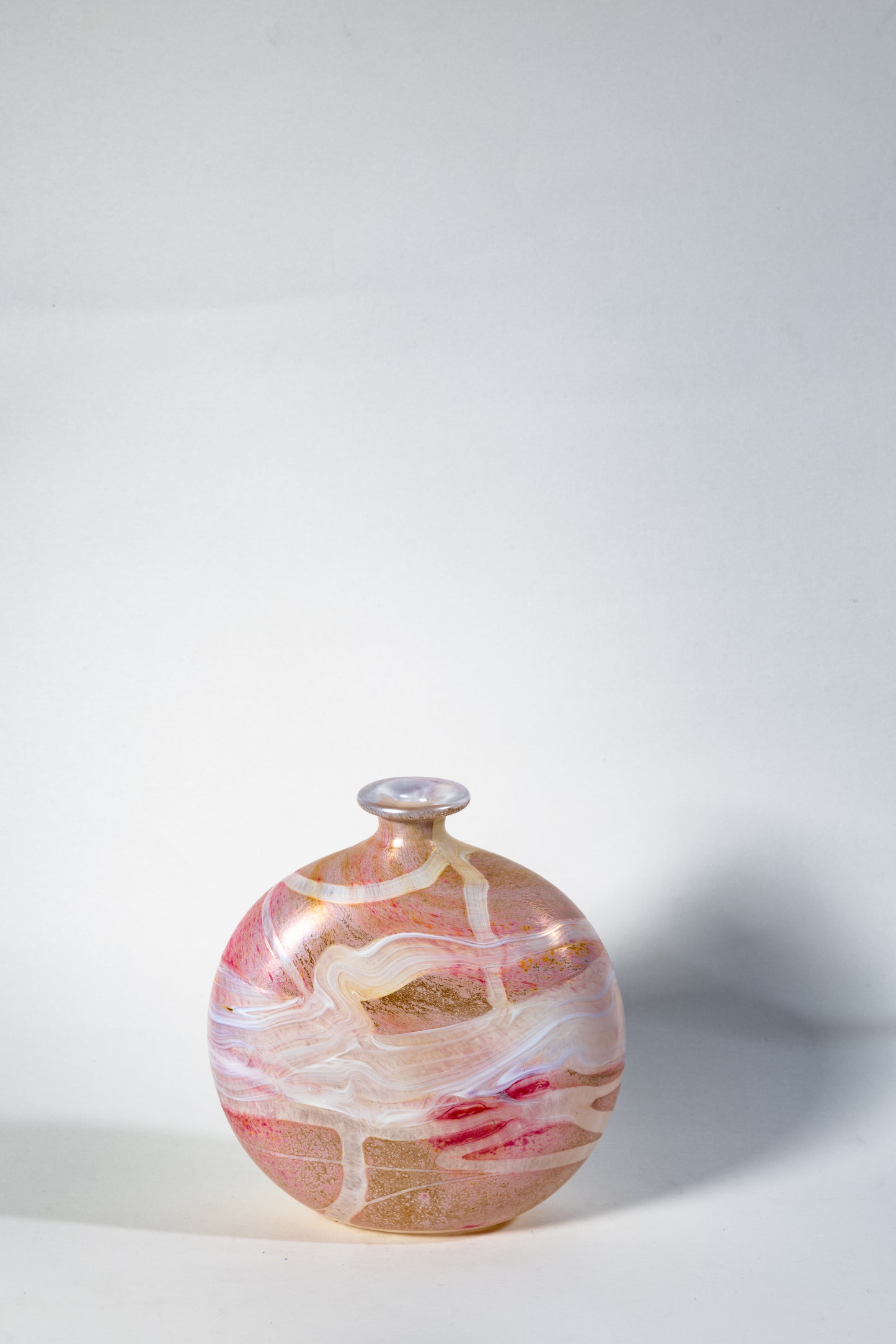 Gozo Glass “Coral” Series Vase – Handcrafted in Malta