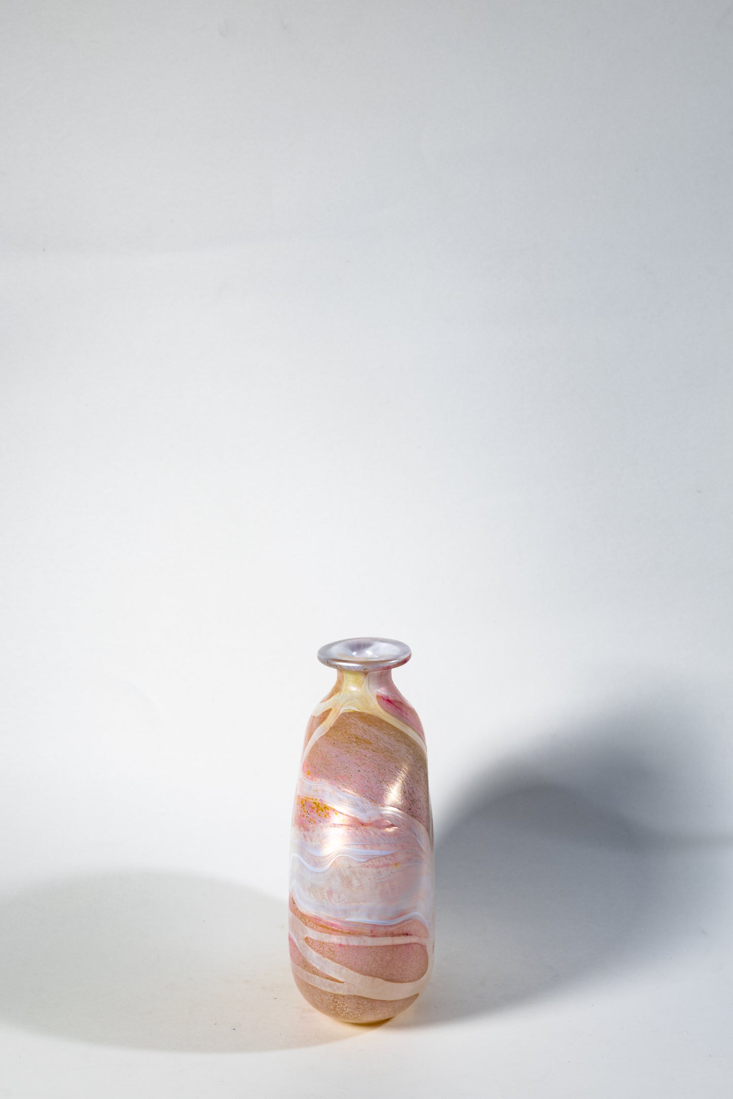 Gozo Glass “Coral” Series Vase – Handcrafted in Malta