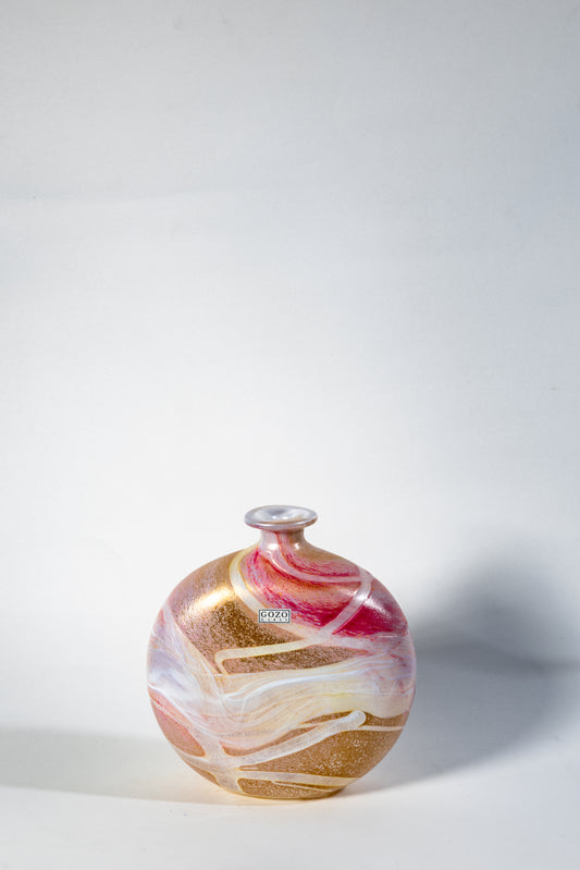 Gozo Glass “Coral” Series Vase – Handcrafted in Malta