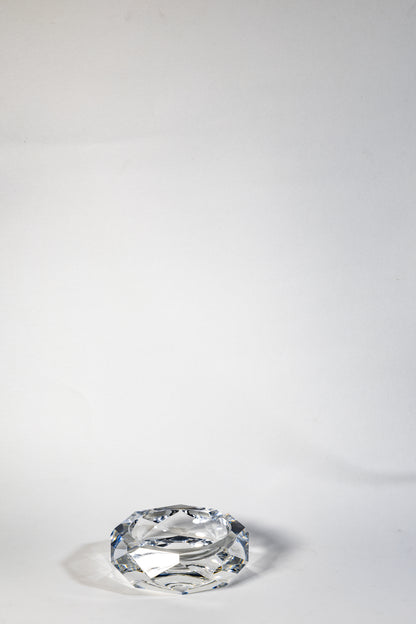 French Baccarat Hand-Cut Crystal Ashtray