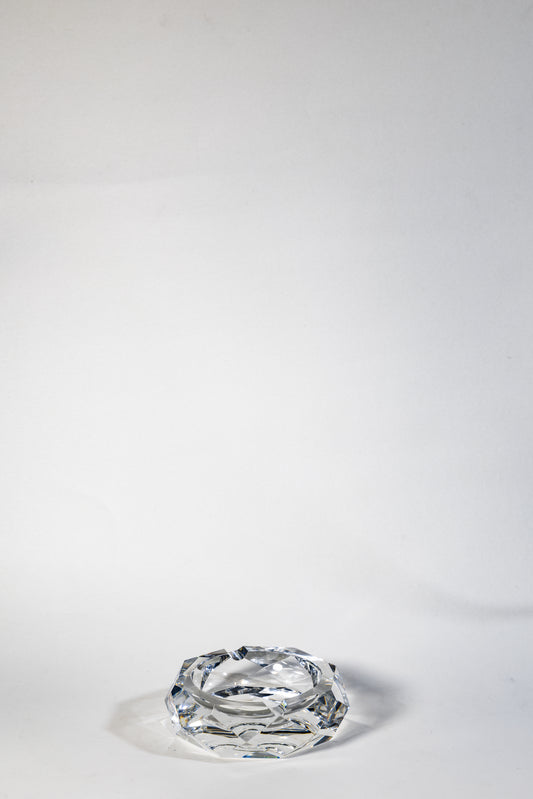 French Baccarat Hand-Cut Crystal Ashtray