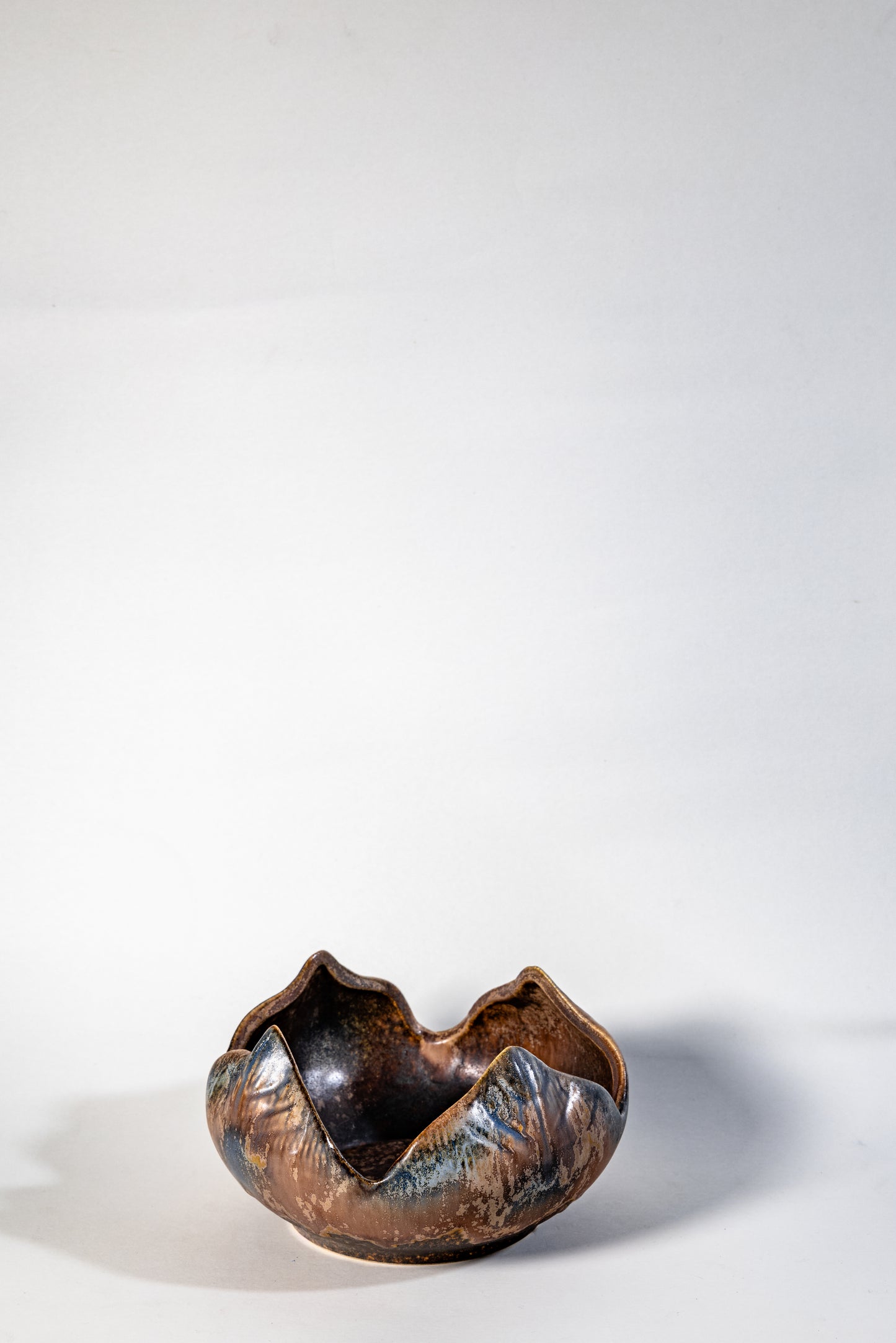 Dumler & Breiden Sculptural Ceramic Bowl – West Germany, 1960s–70s