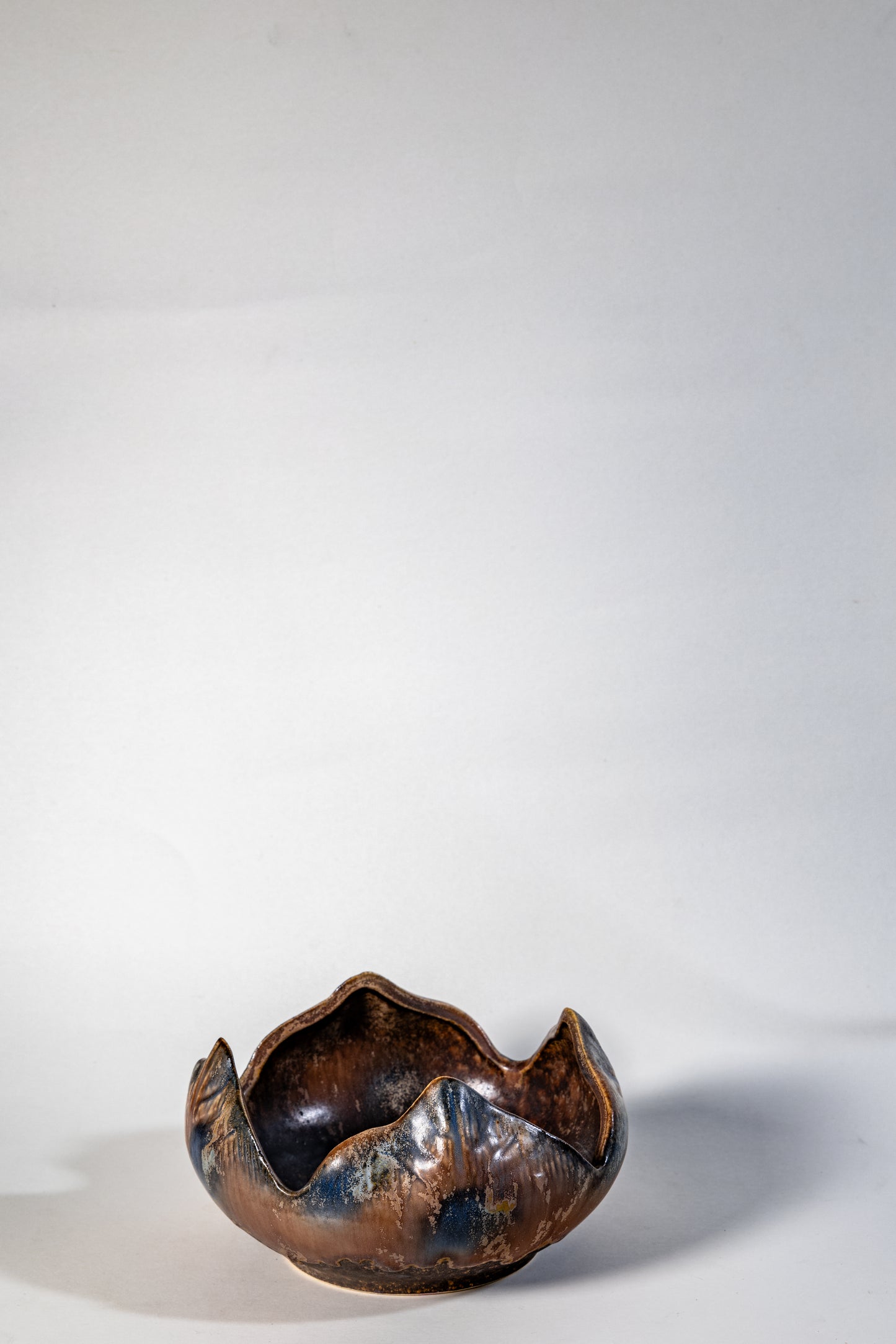 Dumler & Breiden Sculptural Ceramic Bowl – West Germany, 1960s–70s