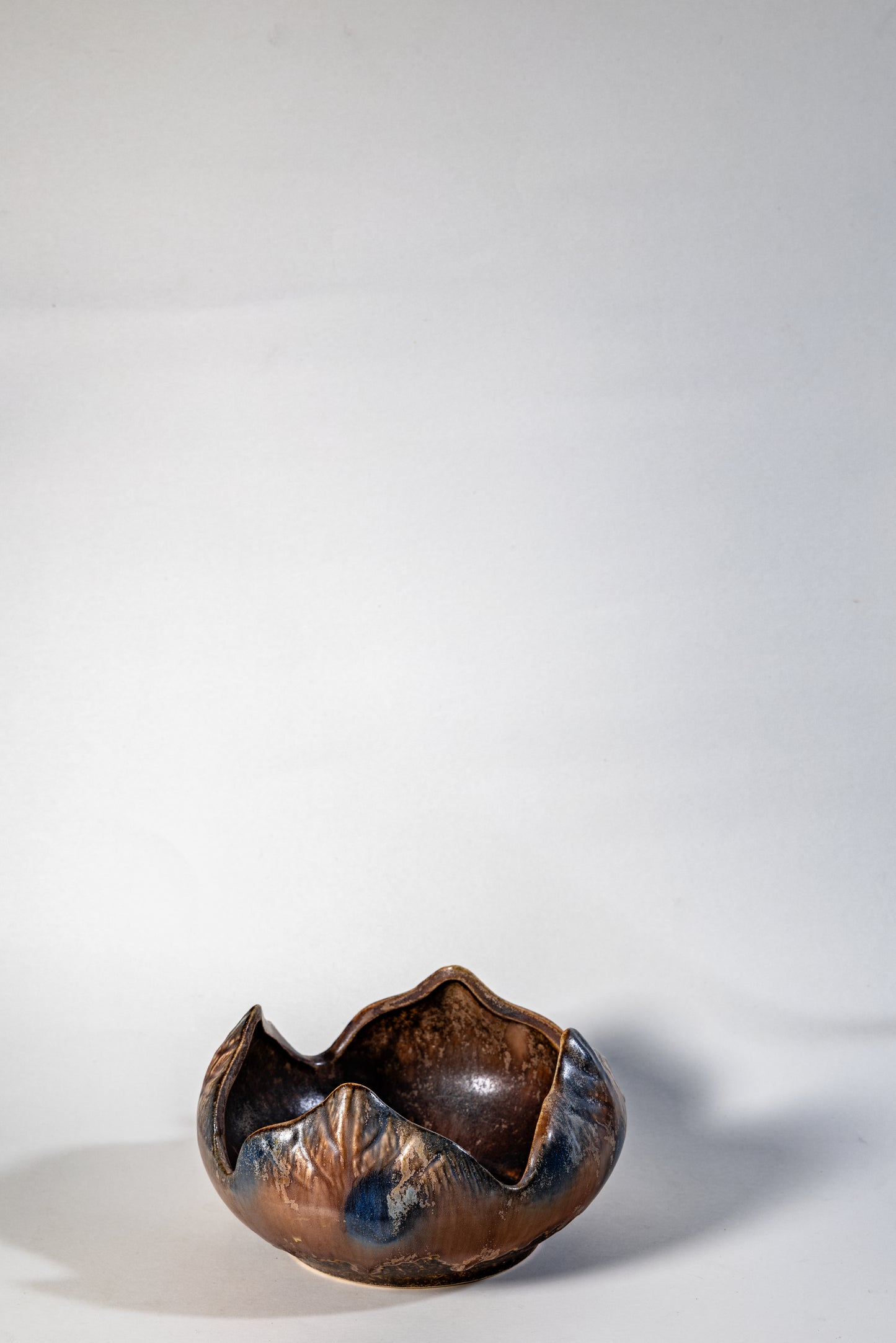 Dumler & Breiden Sculptural Ceramic Bowl – West Germany, 1960s–70s