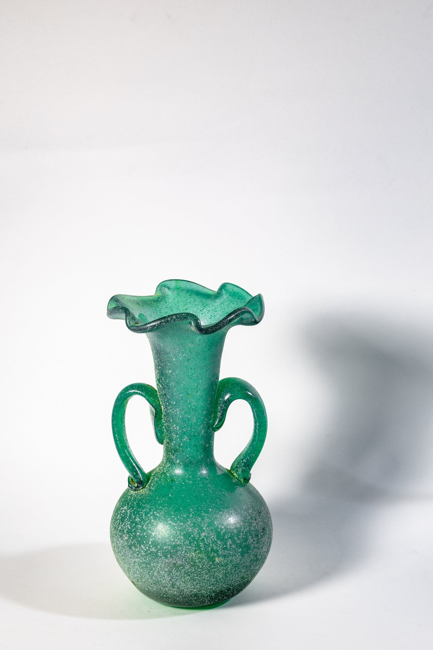 Verdigris Scavo Amphora – Murano Art Glass