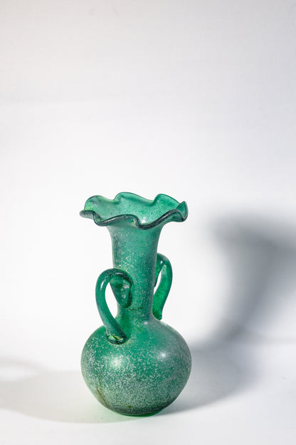 Verdigris Scavo Amphora – Murano Art Glass
