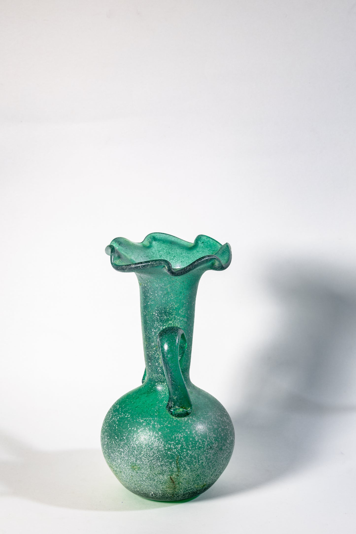 Verdigris Scavo Amphora – Murano Art Glass