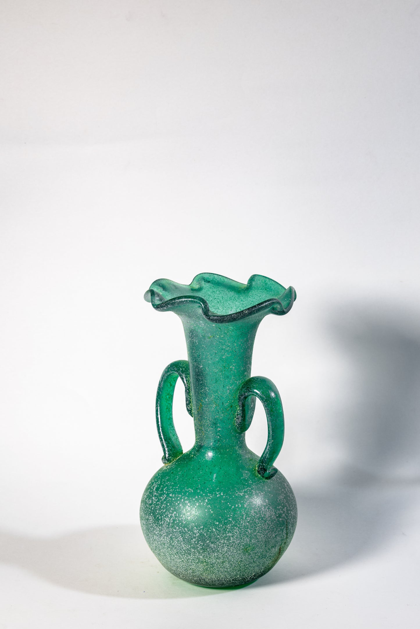 Verdigris Scavo Amphora – Murano Art Glass