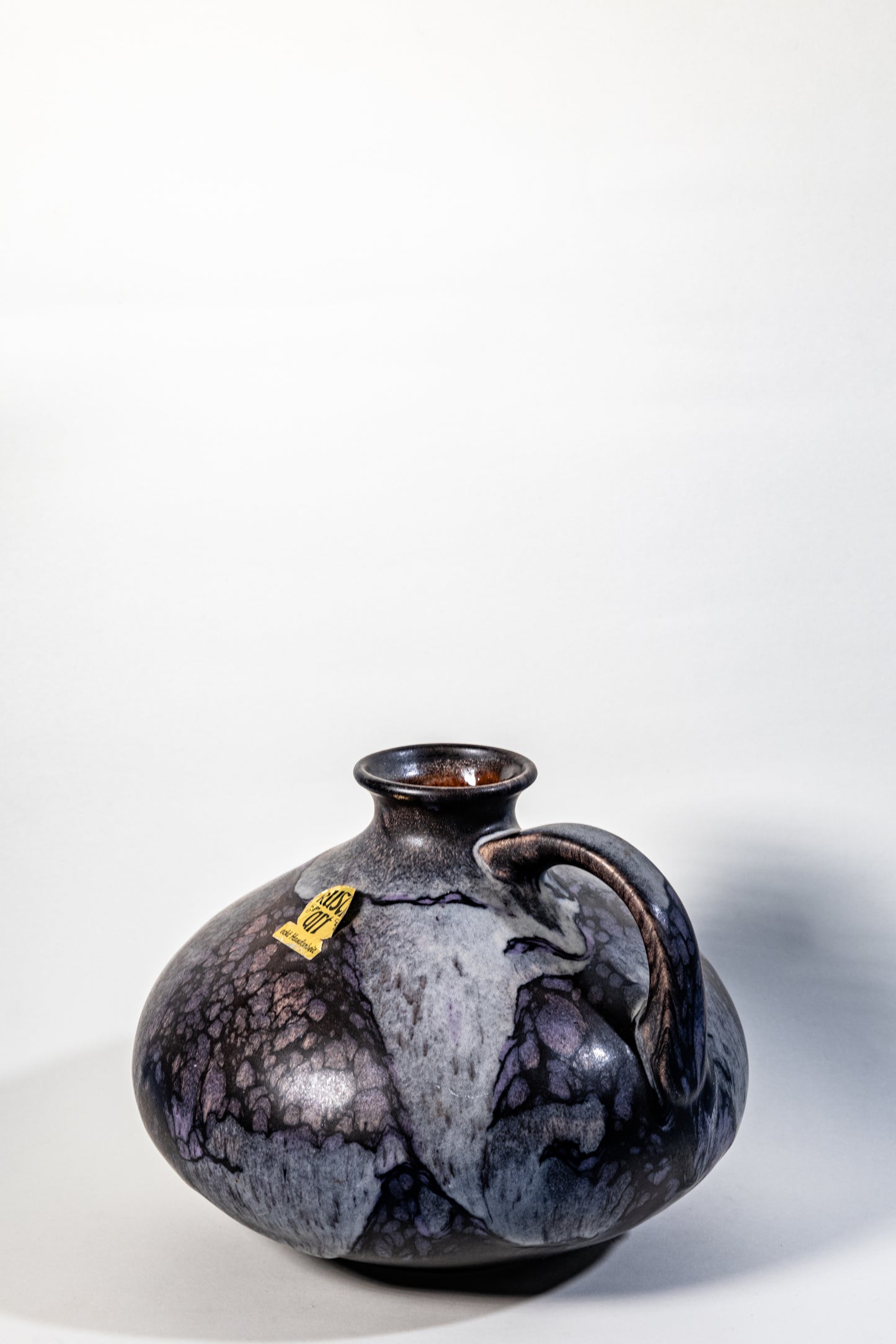 Ruscha Art Pottery – “Vulcano” Glazed Handle Vase (Model 313)